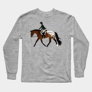 Appaloosa Horse and Rider - Equine Rampaige Long Sleeve T-Shirt